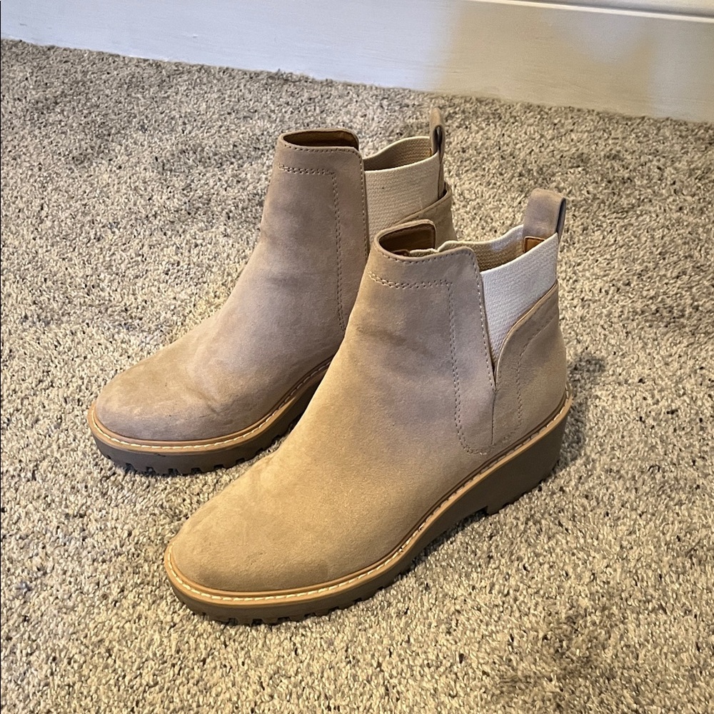 Dolce Vita Beige Ankle Booties
